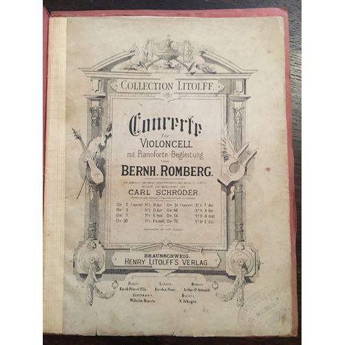 Concerto N°2 De Bernh.Romberg. Pour Violoncelle