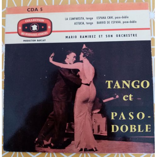Mario Ramirez Et Son Orchestre Tango Et Paso Doble Disque 45 T