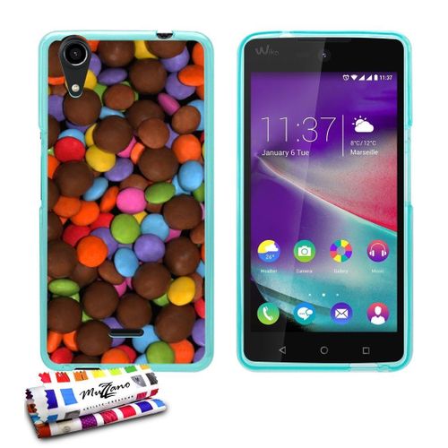 Coque Case Ultra-Slim Wiko Rainbow Lite 3g/4g Motif Gourmandise Chocolat (A2)