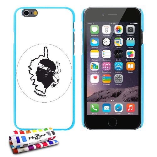 Coque Case Ultra-Slim Iphone 6 6s Plus (5"5) Motif Corse Silicone Bleu (A2)