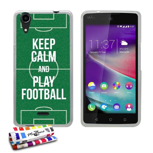 Coque Case Ultra-Slim Wiko Rainbow Lite 3g/4g Motif Football Stadium Clear (A2)