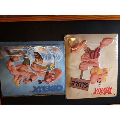 Plaques Métal Astérix Et Obélix Aux Jeux Olympiques 2008