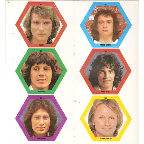Plaque D Autocollants Salut Les Copains Claude Francois Michel Sardou Mike Brant Gerard Lenorman Johnny Hallyday Julien Clerc Rakuten