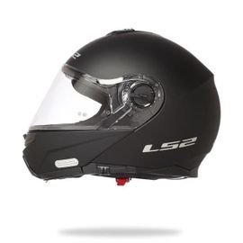 Ls2 Casque Modulable Strob Noir Mat + Cagoule