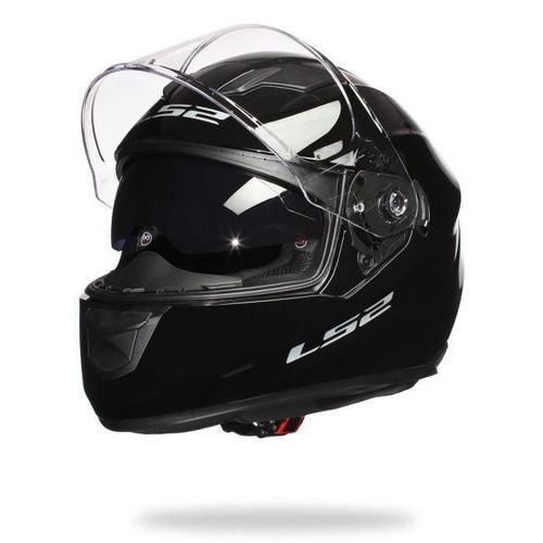 Ls2 Casque Intégral Stream Noir Verni+ Cagoule