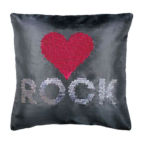 Housse De Coussin "Strass" 40x40cm Love Rock