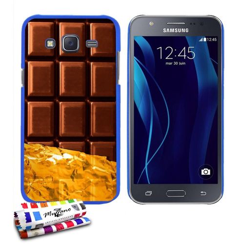 Coque Case Ultra-Slim Samsung Galaxy J5 2016 Motif Chocolat Silicone Bleu (A2)