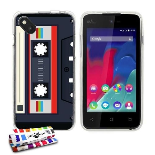 Coque Case Ultra-Slim Wiko Sunset 2 Motif Cassette Silicone Transparent (A2)