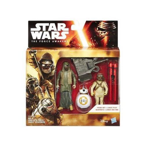 Coffret De 2 Figurines Star Wars Rebels : Bb-8 Et Unkar's Thug Et Jakku Scavenger 9,5 Cm - Mission Dans Lespace