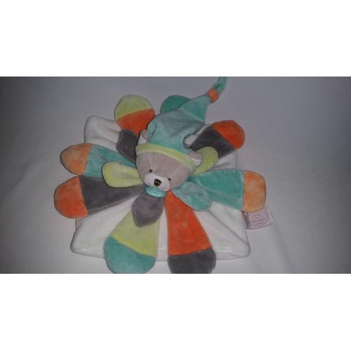 Doudou Plat Collector Chat Pêche Menthe Doudou Et Compagnie Jouet Bebe Naissance Peluche Éveil Enfant Blankie Blanket Comforter Soft Toys Plush Lot A12067