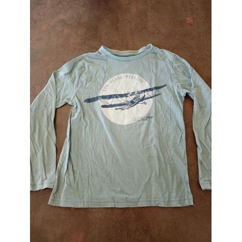 T Shirt Ml Bleu Garçon 10 Ans Kiabi Très Bon État