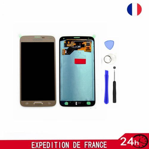 Vitre Tactile + Écran Lcd Pour Samsung Galaxy S5 Neo Sm-G903f Or + Outils