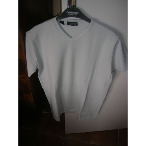 T-Shirt Zara Manches Courtes 75% Acrylique,25% Nylon L Gris
