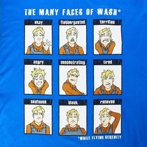 T-Shirt Firefly The Many Faces Of Wash Unisex Coton S Bleu