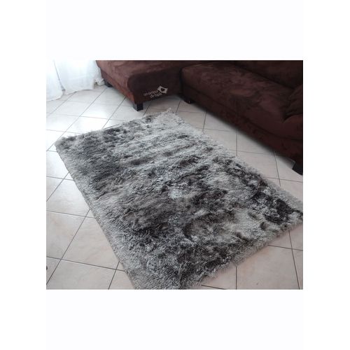 Tapis Chambre Shaggy Fin Gris 140 X 140 Cm Tapis Longues Mèches Par Unamourdetapis