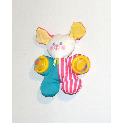 Doudou Lapin Hochet Fisher Price Ancien Aurora 94