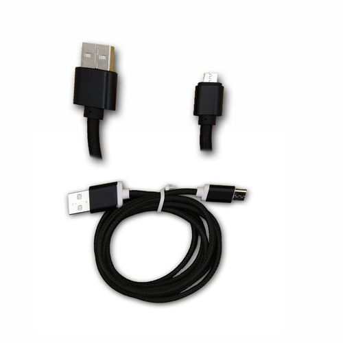 Nokia 230 Câble Data NOIR 1M en nylon tressé ultra Résistant (garantie 12 mois) Micro USB pour charge, synchronisation et transfert de données by PH26 ®