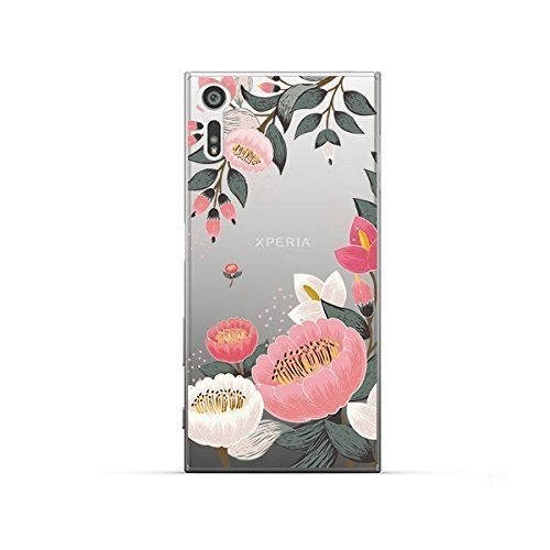 Coque Sony Xperia Xz , Xzs Souple Transparente Et Résistante Anti Choc Avec Impression De Qualité ( Fleurs )