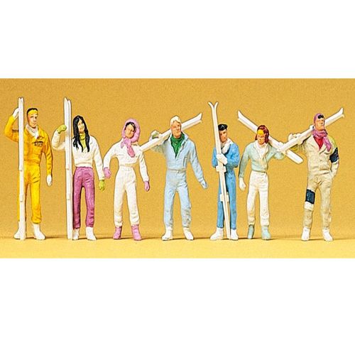 Modélisme Ho : Figurines - Skieurs-Preiser