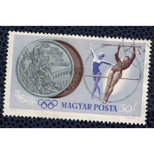 Hongrie 1965 Oblitéré Used Jeux Olympiques Tokyo Gymnastique Su