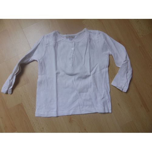 T-Shirt Mila Blue Coton 4 Ans Blanc Cassé