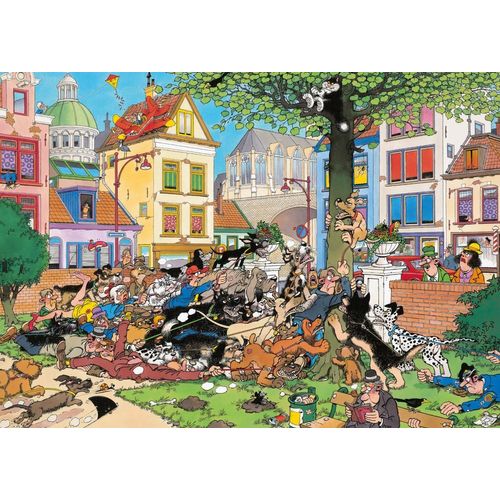 Puzzle 1000 Pièces Jan Van Haasteren - Attrapez-Moi Ce Chat !