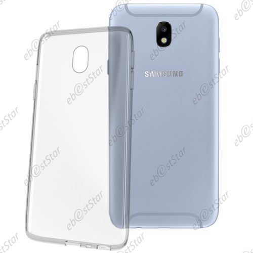 Ebeststar ® Film Protection Écran En Verre Trempé + Coque Silicone Gel Ultra Fine Housse Etui Souple Pour Samsung Galaxy J3 2017 Sm-J330f [Dimensions Precises De Votre Appareil : 143.2 X 70.3 X 7.9 Mm, Écran 5''] [Note Importante Lire Description]