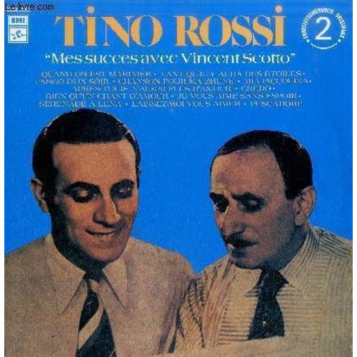 Disque Vinyle 33tmes Succes Avec Vincent Scotto-Enregistrements Originaux Vol.2
