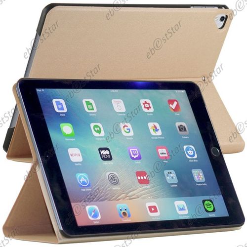 Ebeststar ® Verre Trempé + Smartcase Etui Aimantée Housse Smart Cover Avec Coque Arrière Pour Apple Ipad 9.7 (2017), Ipad Pro 9.7 (2016), Ipad Air 2 (2014), Ipad Air 1 (2013) [Dimensions De Votre Appareil : 240 X 169.5 X 7.5/6.1 Mm, Écran 9,7'']