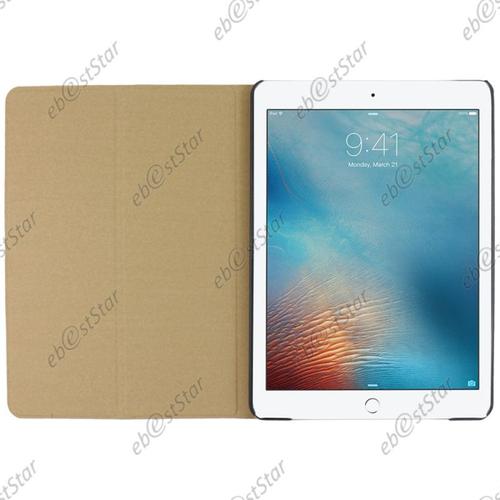 Ebeststar ® Etui Intégrale Slim Smart Cover Support Pliable + Film Protection En Verre Trempé Pour Apple Ipad 9.7 (2017), Ipad Pro 9.7 (2016), Ipad Air 2 (2014), Ipad Air 1(2013) [Dimensions De Votre Appareil : 240 X 169.5 X 7.5/6.1 Mm, Écran 9,7'']