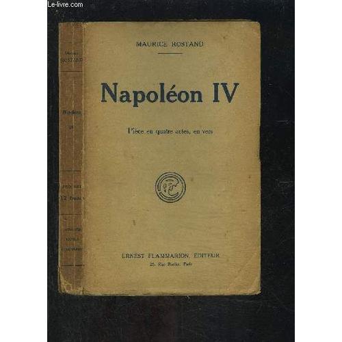 Napoleon Iv- Piece En Quatre Actes, En Vers