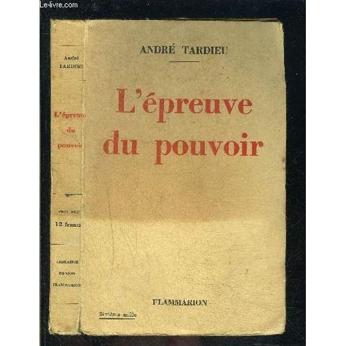 L Epreuve Du Pouvoir
