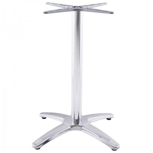 Paris Prix - Pied De Table En Métal "Krome" 75cm Argent