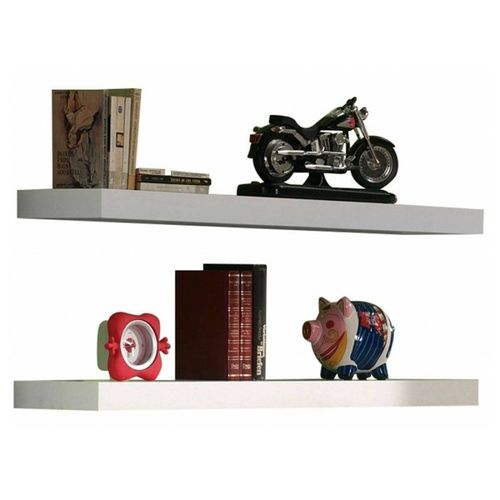 Paris Prix - Lot De 2 Étagères Murales "Robin" Blanc