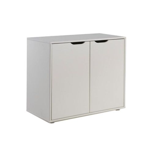 Paris Prix - Commode 2 Portes Enfant "Pino" 86cm Blanc