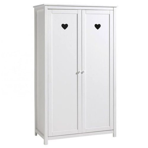 Paris Prix - Armoire 2 Portes "Amori" 190cm Blanc