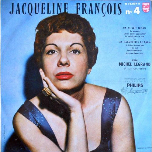 Jacqueline François - Disque Vinyle 33 Tours 25 Cm - Philips N 76.077 - Jacqueline François - Michel Legrand