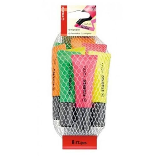 Filet 8 Surligneurs Stabilo Neon - Coloris Assortis
