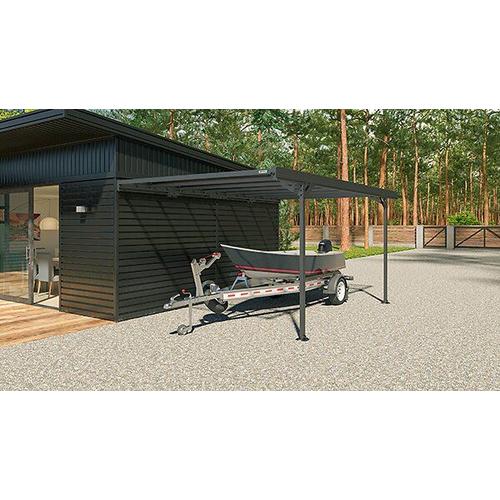 Carport Mistral - En Aluminium - Gris - 15,42m2