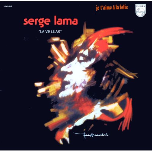 Serge Lama - Disque Vinyle Lp 33 Tours - Philips 9101016 - Serge Lama - "La Vie Lilas"