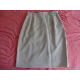 Jupe Tailleur Cyrillus Taille 38 Beige Clair