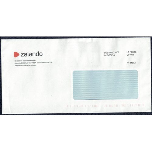 France Destineo Enveloppe Zalando Commerce Electronique
