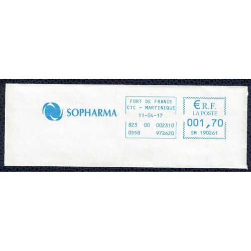 France Ema Empreinte Postmark Sopharma Martinique Grossiste Pharmaceutique 97 Fort De France