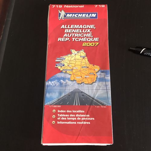 Carte Routière Michelin Allemagne Benelux Autriche Rép. Tchèque 719