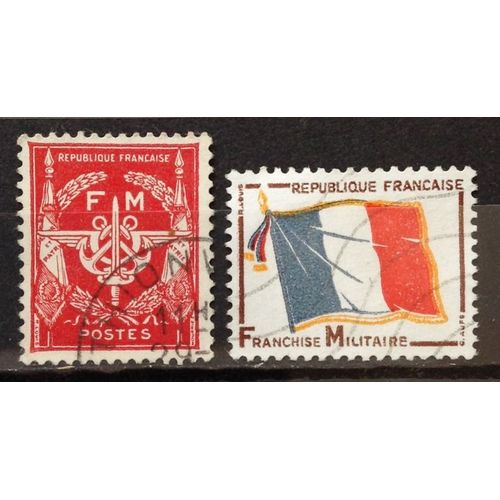 Fm Rouge (N° 12) + Fm Drapeau Tricolore (N° 13) Obl - France Année 1946 - N18196