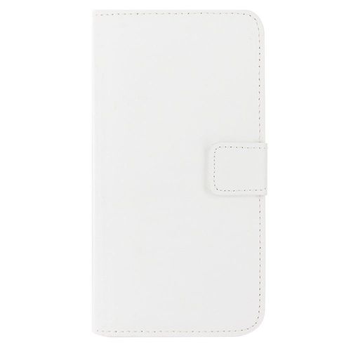 Etui A Rabat Folio Samsung Motorola Moto G 1er Generation Blanc Cuir Simili (B4)