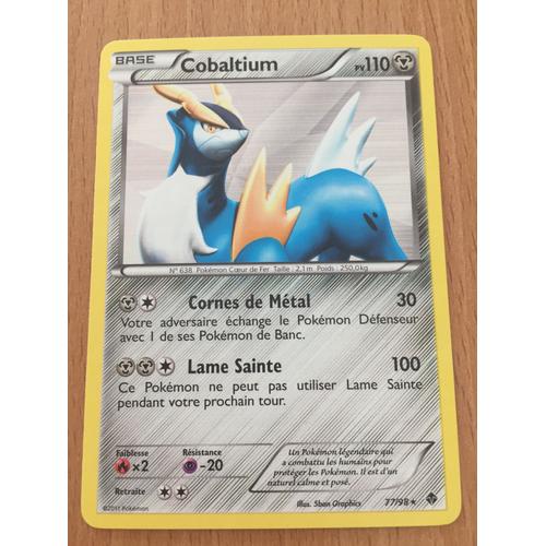 Cobaltium Carte Pokemon Pouvoirs Emergents Holo 77