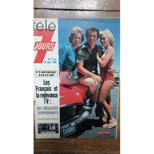 Télé 7 Jours 1111, Robert Urich Cover, Elvis Presley,Jacquou Le Croquant, Jean Carmet