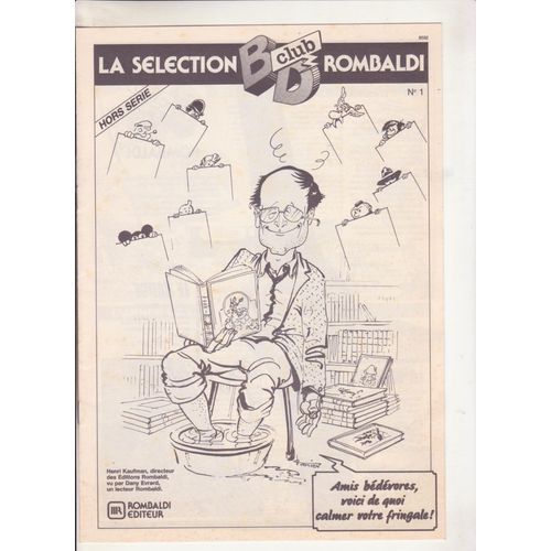 La Selection Bd Club Rombaldi N°1 1/05/1986 Henri Kaufman, Dir. Rombaldi Vu Par Dany Evrard