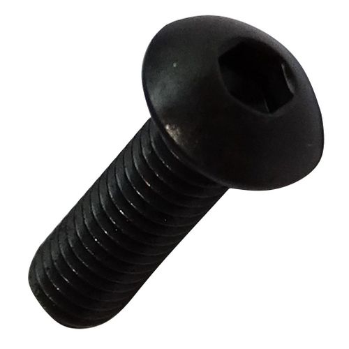 Aerzetix : 50 boulons vis à tête bombée M3x10mm acier noirci empreinte 2mm Allen C18193